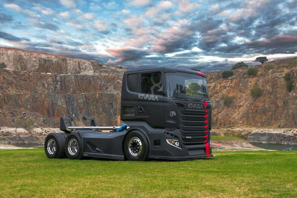 Scania s730 v8 Black Tuning