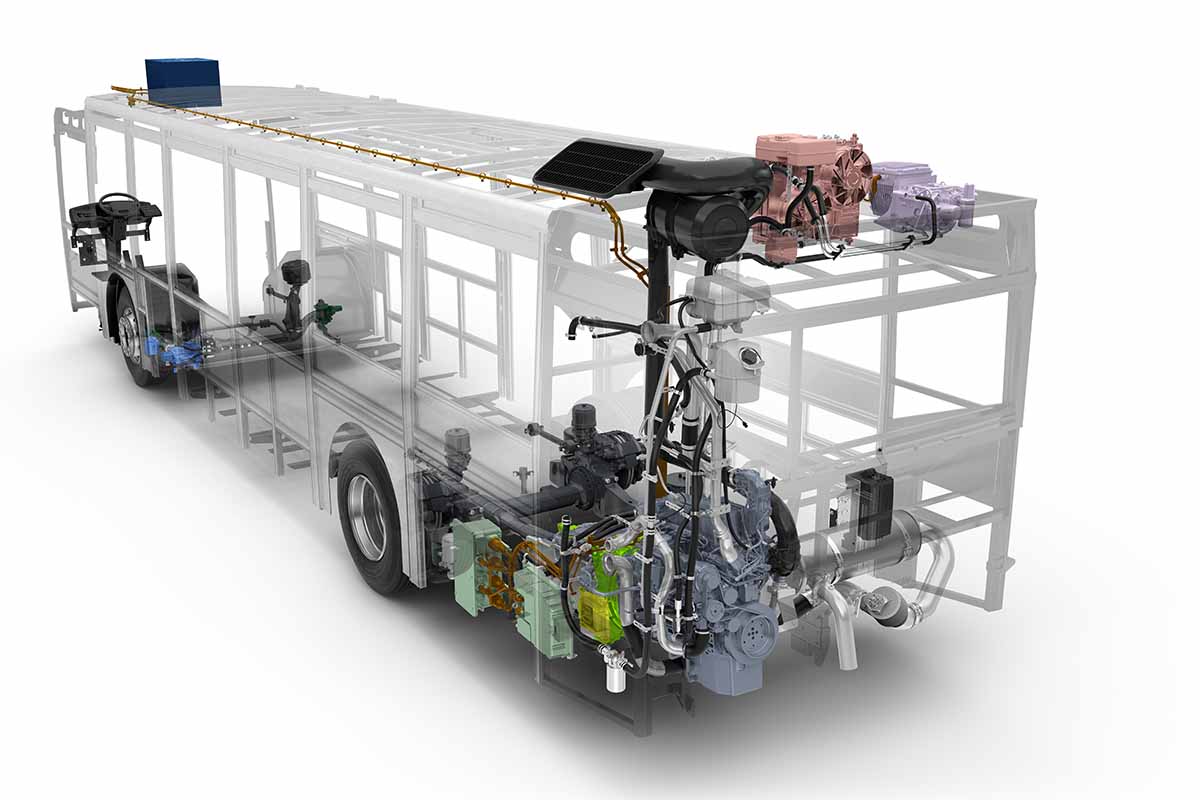 Volvo bus hibrido motor