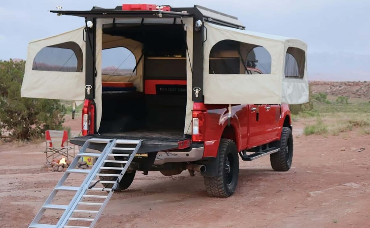 La empresa que convirtió una pick up de Ford en una camper