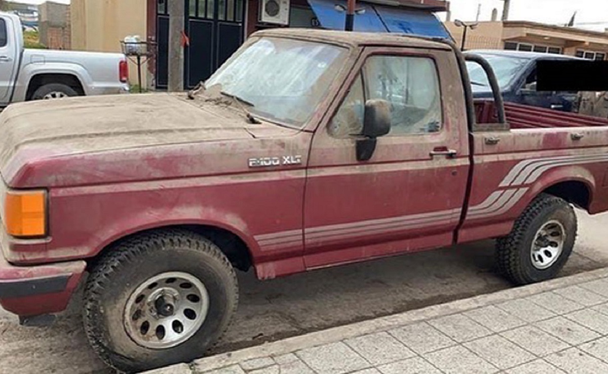 Una Ford F-100 abandonada durante varios años