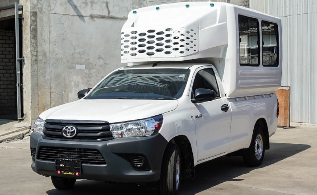 Pick up de Toyota en motorhome