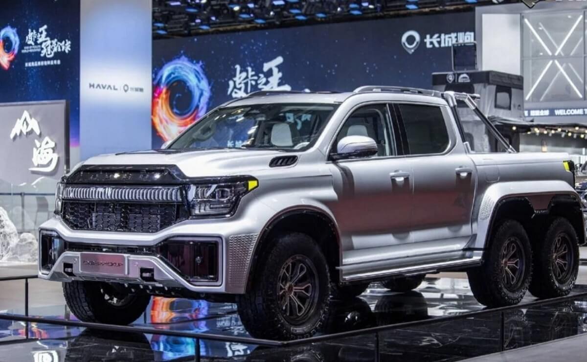 Una pick up asiática se prepara para ser la más bestial con 6 ruedas 2 Great Wall CyberPckup