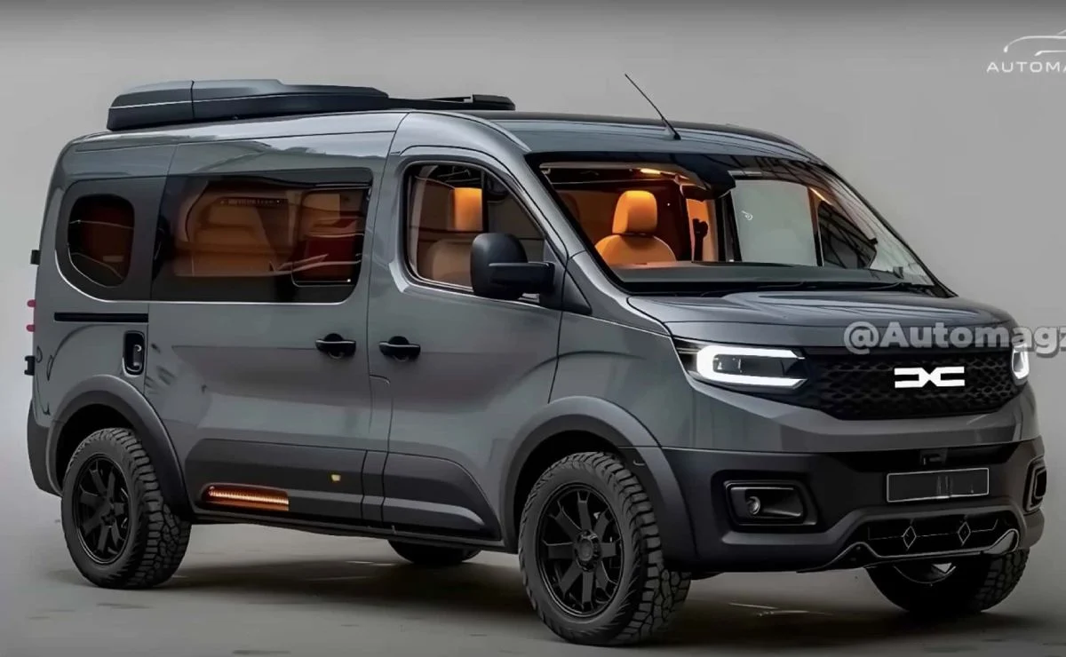 Autocaravana de Dacia proyeccion