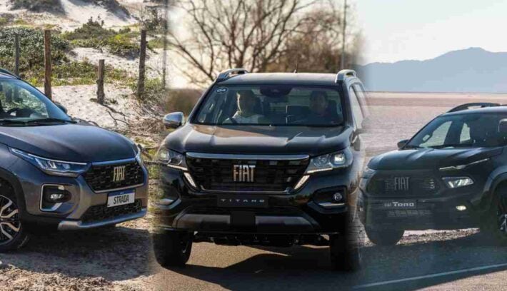 Las tres pick ups que Fiat ofrece en la actualidad