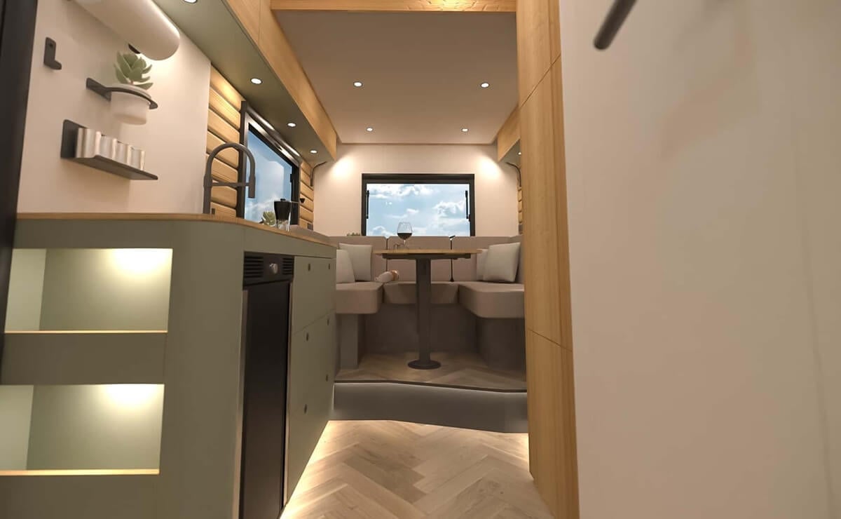 Kiwi Edition Basecamp: la camper más completa, personalizable y sorprendente 4 Kiwi Edition Basecamp interior