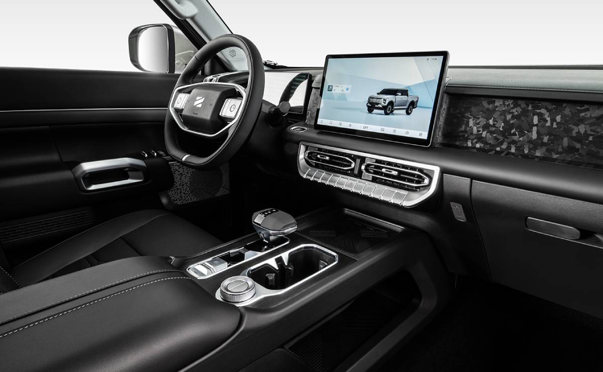 La nueva pick up china llega que va por Toyota Hilux: cuesta menos de 20000 dólares 4 DFSK Z9 interior