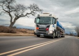 La operación de los camiones de Scania