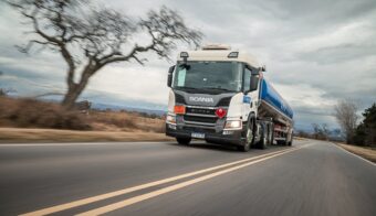 La operación de los camiones de Scania