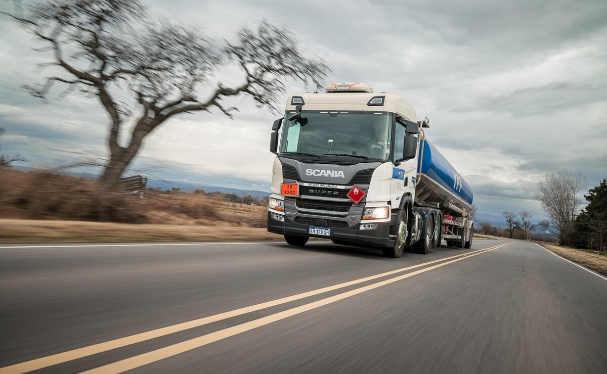 La operación de los camiones de Scania