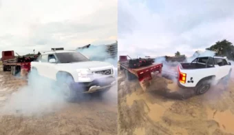 BYD Shark en un desafío