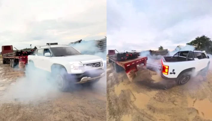 BYD Shark en un desafío