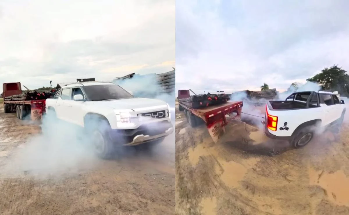 BYD remolcó un camión de casi 40 toneladas con una pick up: ¿hazaña real o puro show? 1 BYD Shark en un desafío