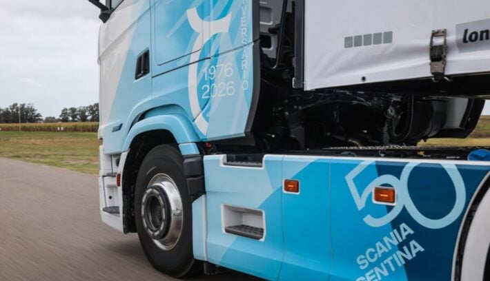 Camión especial de Scania por los 50 años