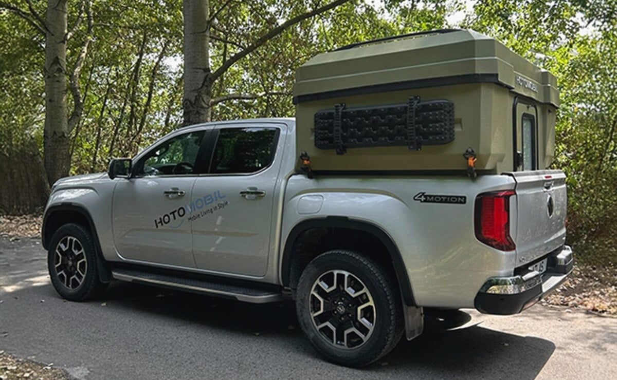 La solución que convierte una pick up en camper en segundos: ¿quién la ofrece y a qué precio? 4 Hotomobil Atlas Cabin Box 2026 en una pick up