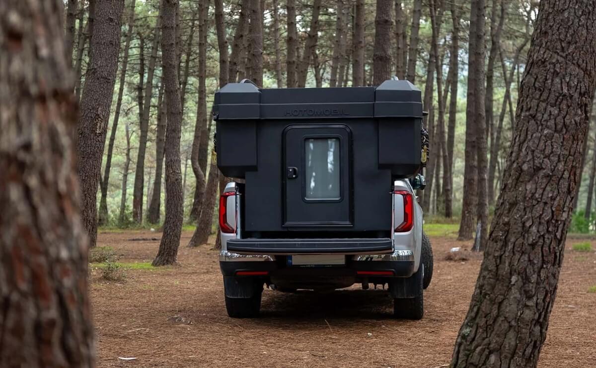 La solución que convierte una pick up en camper en segundos: ¿quién la ofrece y a qué precio? 1 Hotomobil Atlas Cabin Box 2026 para convertir pick ups en campers