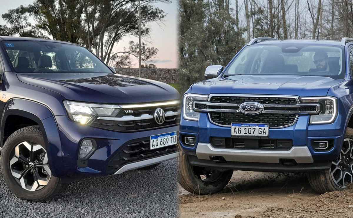 volvkswagen amarok.black style v6 vsford ranger limited