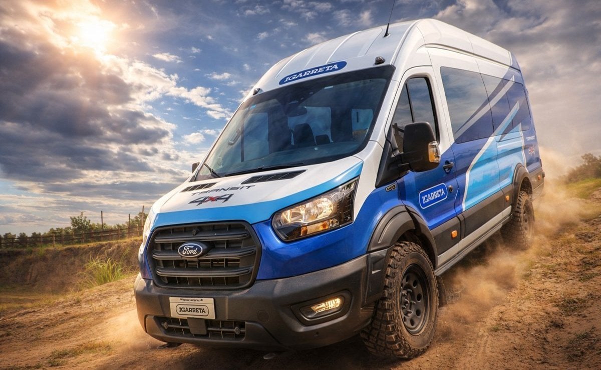 La nueva Ford Transit 4x4 de Igarreta: ¿la mejor van para trabajar fuera del asfalto? 1 Así es la nueva Ford Transit 4x4