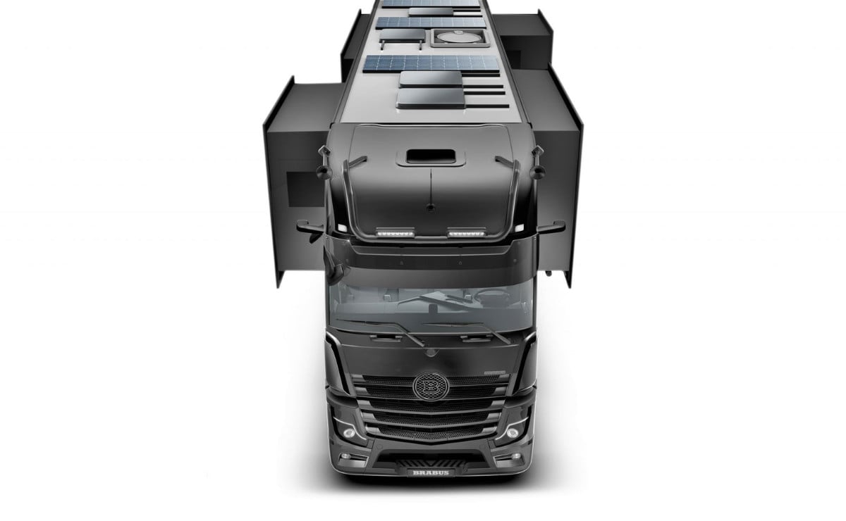 Brabus convirtió un camión Mercedes Actros en un motorhome de lujo: 2.600 Nm y 30 m² expandibles 2 brabus convirti un cami n mercedes actro