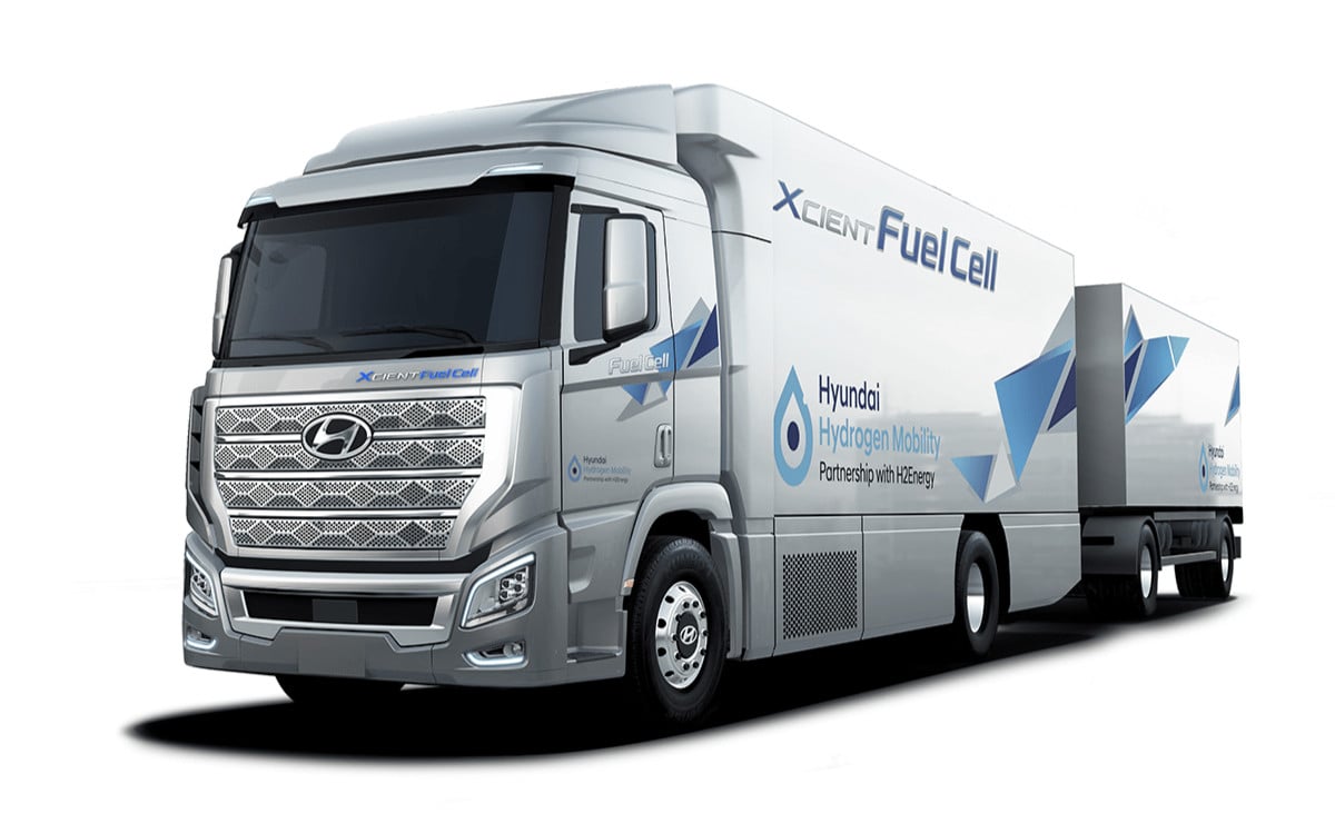 Camión a hidrógeno Hyundai Xcient: 476 CV, 2.237 Nm y carga en 10 minutos para repartir bebidas 2 cami n a hidr geno hyundai xcient 476 cv