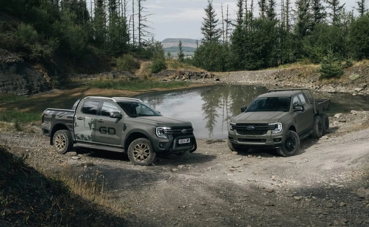Ford quiere lanzar esta nueva Ranger: 6x6, con dos motores y 488 CV 3 ford ranger super duty 6x64 1