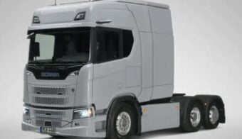 Scania mostr贸 un cami贸n el茅ctrico con 720 km de autonom铆a y carga megawatt: bater铆as detr谩s de la cabina 29 scania mostr un cami n el ctrico con 720 1200x740 1