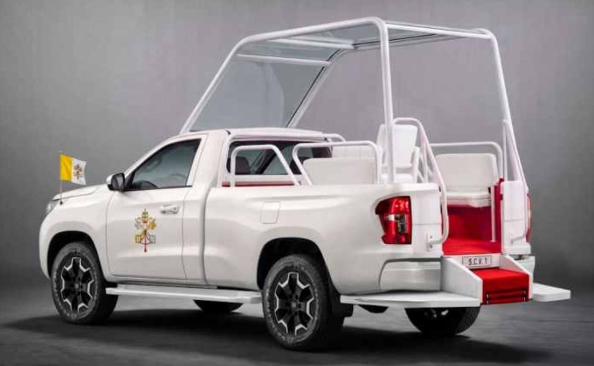 La Fiat Titano que llevará al Papa León XIV: laterales abiertos, asiento giratorio y escalera eléctrica 4 la fiat titano que llevar al papa le n x 1